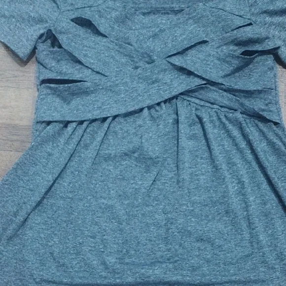 SHEIN Heather Gray Short Sleeve Top - Picture 6 of 10